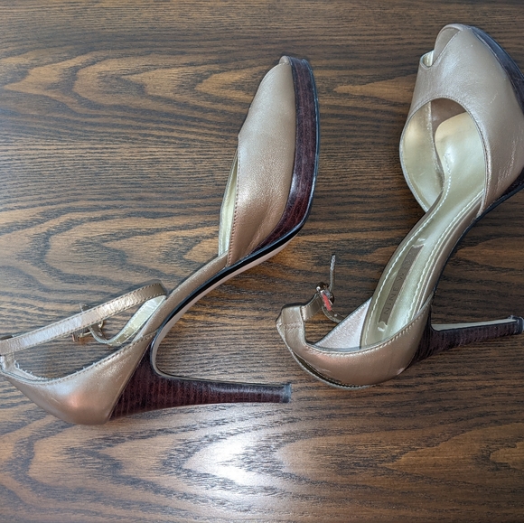 Nine West peep toe heels 7.5M - Picture 3 of 10